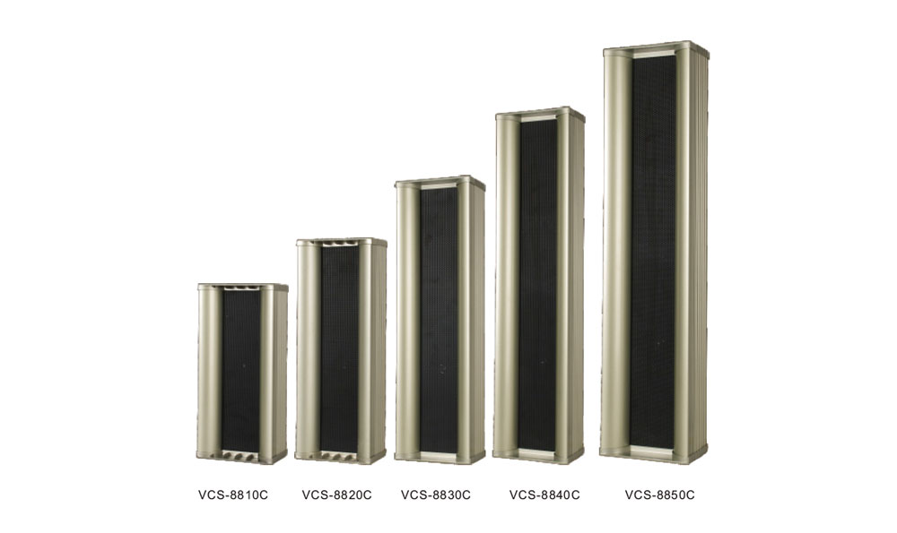 Water-proof Outdoor Column Speaker: VCS-8810C~8850C